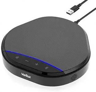 Verilux USB Conference Speaker Noise Reduction Speakerphone with Adjustable Volume 100db 10.7 W Conference Speaker