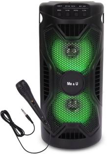ME&U RockStar TWS UPTO 12 hours play time FM USB AUX BLUETOOTH KARAOKE MIC RGB LIGHT 30 W Bluetooth Home Audio Speaker