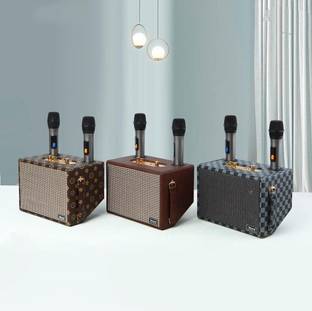 WOOS Trending speaker with dual wireless microphone 25 W Bluetooth Home Audio Speaker