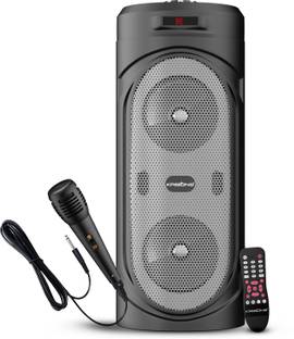 KRISONS SilverStar 1000 Watts Double Woofer with Wired Mic 30 W Bluetooth Home Audio Speaker