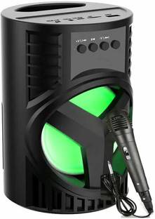 Techobucks Hot Sale 3DThunder Bass Bluetooth Speaker with mic disco lights & Easy for Carry 10 W Bluetooth Studio Monitor