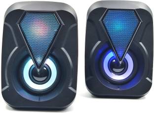 JAXTER Mini Portable Laptop/Desktop USB 2.0 Speaker With RGB Lighting, Aux Input 6 W Laptop/Desktop Speaker