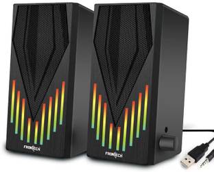 Frontech SPK-0006 2.0 USB with AUX | 2 x 3W Drivers | RGB Lights Foam Edge PC Speakers 6 W Laptop/Desktop Speaker