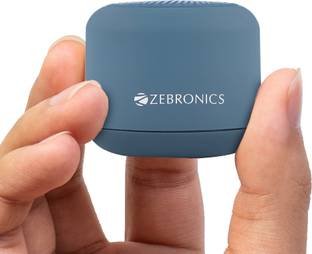 ZEBRONICS Pixie mSD & TWS Function, 7h Backup,Compact design with Carry Loop 5 W Bluetooth Speaker