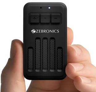 ZEBRONICS Clipper (PSPK 58), BTv5.3, 20h backup, Carry Loop, Magnetic Clip-On 4 W Bluetooth Speaker