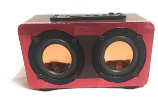 markif HIGH QUALITY MINI WOODEN SPEAKER WITH HEAVY BASS (BROWN) 10 W Bluetooth Speaker