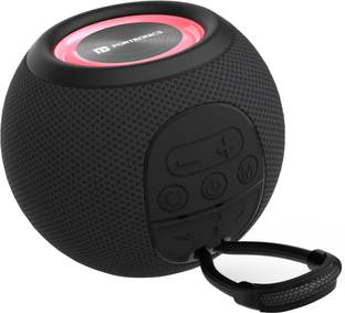 Portronics Resound Wireless with LED Lights, In-built FM Radio 5 W Bluetooth Speaker