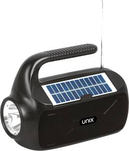 Unix MOJO Special Made for villager With TORCH Solar Charge Mobile Stand with Handle 10 W Bluetooth Speaker