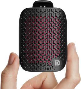 Portronics Talk Five 3W Wearable Bluetooth Speaker with Mic,Spring Clip,BT5.3V,Big Button 3 W Bluetooth Speaker