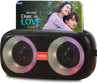 Pick Ur Needs Portable Wireless Speaker With RGB Dimmable Light USB/AUX/TF Card 6 Hrs Playtime 10 W Bluetooth Speaker