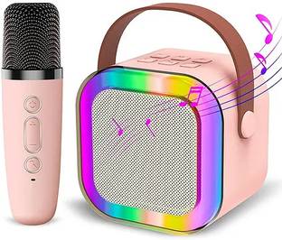 SIACART K12 Machine -Compatible Wireless Karaoke Mic with RGB 5 W Bluetooth Speaker