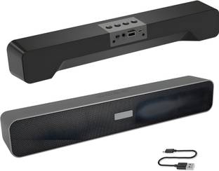 RZW Dual Full-Range Drivers, 5 HRS Battery, Built-in Mic Multi Connect, Sound Bar 20 W Bluetooth Speaker