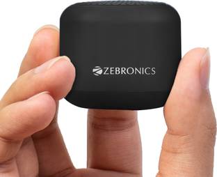 ZEBRONICS Pixie mSD & TWS Function, 7h Backup,Compact design with Carry Loop 5 W Bluetooth Speaker