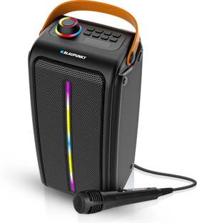 Blaupunkt Atomik PS30 Pro I 3000mAh Battery I RGB Lights I Karaoke Ready I EQ Button 30 W Bluetooth Party Speaker