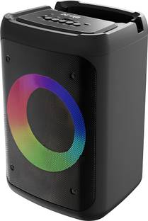 iNFiRe Breeze 15W Party RGB Speaker | RGB Lights | Karaoke Mic | BT 5.3 | AUX/USB/TF 15 W Bluetooth Party Speaker