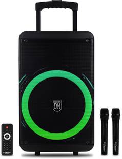 DH डिस्कवरी Partypop 900W (6Hrs Playtime,2 Wireless Mic,Guitar Input,TWS & EQ Mode) 900 W ब्लूटूथ