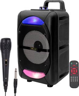 ME&U Partymate 6.5inch driver 8 hours play time BT TWS Mic RGB light FM USB AUX 40 W Bluetooth Party Speaker