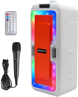 Soundpapa Bluetooth RGB Party Speaker, Dual Sound Driver, LED Glow Panel, Mic & USB/TF, 50 W Bluetooth Party Speaker