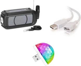 Gadget Zone Bluetooth Speakers Wireless Stereo Solar Power Loudspeaker Fm Radio Aux Tf Usb 10 W Bluetooth Party Speaker
