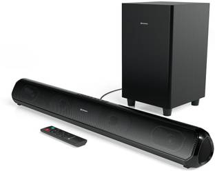 Portronics Pure Sound Pro X1 Soundbar with Wired Subwoofer, USB, AUX In, Remote Control, 100 W Bluetooth Soundbar
