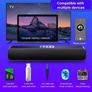 FRONY ERT_217S_E91 WIRELESS BLUETOOTH DESKTOP PC LOUDER SPEAKER WIH AUX,SD CARD SLOT 48 W Bluetooth Soundbar