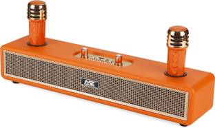 MZ M22VP (PORTABLE BLUETOOTH SPEAKER) Dynamic Sound with 2 wireless mics Karaoke 16 W Bluetooth Soundbar