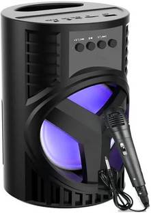 Techobucks New 3D Thunder Bass Bluetooth Speaker with mic disco lights & Easy for Carry 10 W Bluetooth PA Speaker