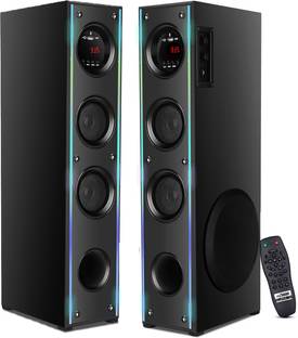 RZG Dj Music System Home Theater With Multi-colours LED Single Tower Speaker 120 W Bluetooth Tower Speaker