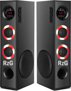rzg Red Tones Revo Dj System Sound Speaker 120 W ब्लूटूथ
