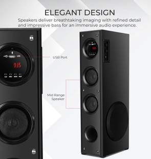 QuillQuarry 7H-87 Tower Multimedia Speaker System Remote Control 130 W Bluetooth Tower Speaker