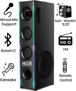 HZR Multimedia Dj Box Music System Home theatre 120 W Bluetooth Tower Speaker