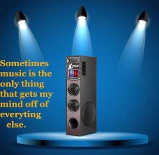 Quaranel HO-EH Tower Multimedia Speaker System Remote Control 100 W Bluetooth Tower Speaker