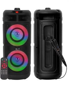 ME&U Musical Powerhouse PRO 40watt RGB light Bluetooth FM Aux USB karaoke Wired mic 50 W Bluetooth Tower Speaker