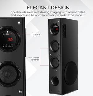 Quaranel MULTIMEDIA SPEAKER 3D Sound with High Bass 120 W Bluetooth Tower Speaker