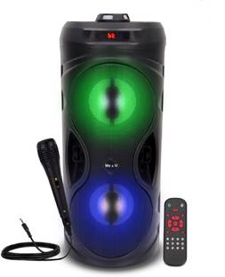 ME&U Musical pro 50Watt Bluetooth Speaker with Mic for Karaoke RGB light FM USB AUX 50 W Bluetooth Tower Speaker