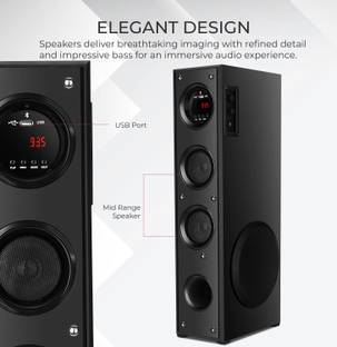 Quaranel N-9966 Tower Multimedia Speaker System Remote Control 130 W Bluetooth Tower Speaker