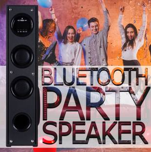 Quaranel 5FF-JHY Tower Multimedia Speaker System Remote Control 110 W Bluetooth Tower Speaker