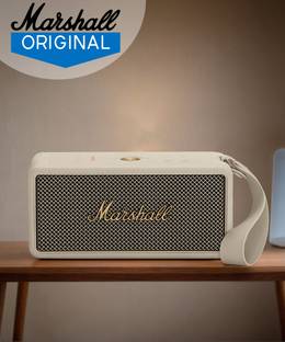 Marshall Middleton Portable Bluetooth Speaker 20+ Hour Playtime, 360° Sound, Waterproof 50 W Bluetooth Speaker
