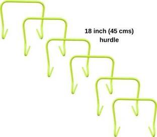 YMD Agility Hurdle 18 inch Set of 10 pcs | Football Speed Hurdle for Running PVC Speed Hurdles