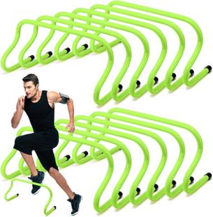 YMD 12 Pcs 9" Speed Training Agility Hurdles for Athletes Training Hurdles Plastic Speed Hurdles