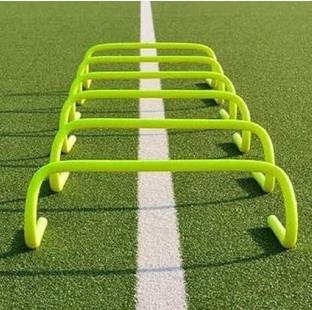 MRT SPORTS Speed Training and Practice Hurdle Track & Fields 6 inch for Unisex Adult Yellow PVC Speed Hurdles