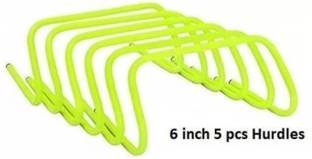 BEEATWAVE HUB Hurdles for Field Training and Speed Coordination 6" (Pack of 5) PVC Speed Hurdles