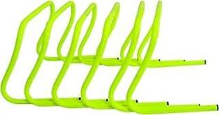 ISHAN SPORTS PVC Tube Built Agility Hurdles for Kids Field Training 12-Inches PVC Speed Hurdles