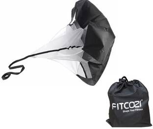 Fitcozi Agility Running Parachute. Performance Training at its Best with Speed Chute Hoop Set