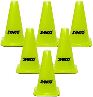 SYNCO Training Space Marker Cones | Traffic cones | For Sports, Fitness & Safety | Hoop Set