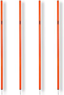 SYNCO Spike Poles | Agility Slalom Poles for Training | Set of 4 x 5.5 ft Hoop Set