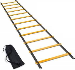 Leosportz Agility Ladder 4 meter Speed Training Ladder with 16 Adjustable Rungs, for Soccer, Football, Sports Training - Includes Heavy Duty Carry Bag Speed Ladder