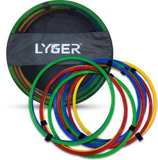 LYGER 16inch Agility Rings For Training Fitness and Workout Excercise Speed Ladder
