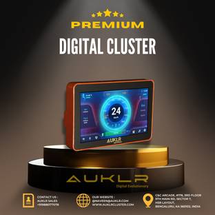 AUKLR Android Digital Instrument Cluster 4G | Qualcomm | IP67 | CAN 2.0 | EV Digital Speedometer