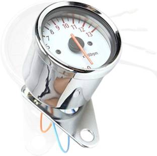 ENEMYT MTR2 Universal Motorcycle Scooter 1000RPM Analog Tachometer Gauge Night Light Analog Speedometer